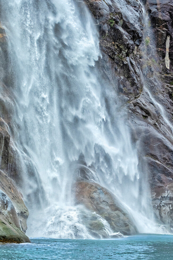 Waterfall, LeConte Bay, Alaska, USA