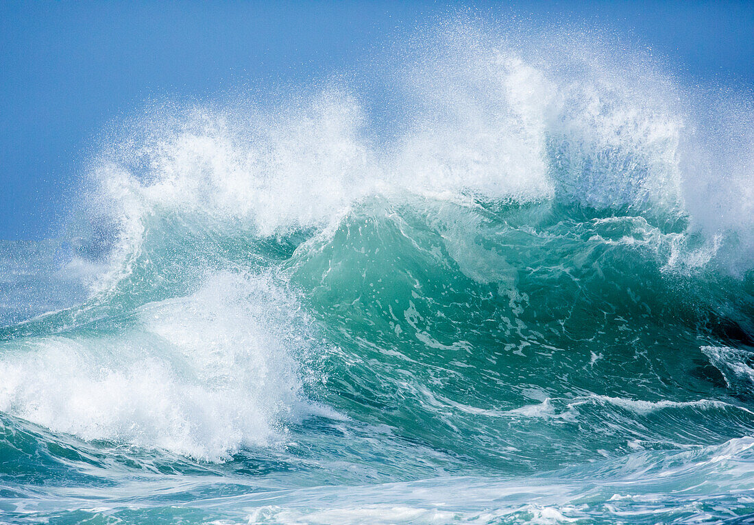 Kauai, Hawaii. Waves, Port Allen, Hanapepe