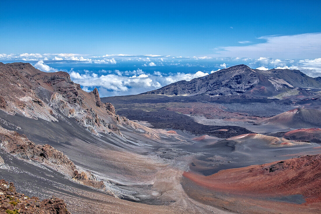 Krater, Haleakala, Maui, Hawaii, USA.