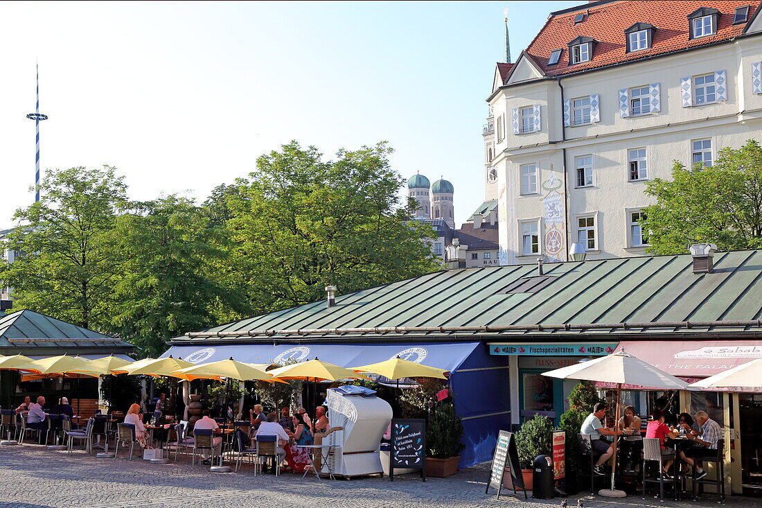 Viktualienmarkt, München, Bayern, Deutschland