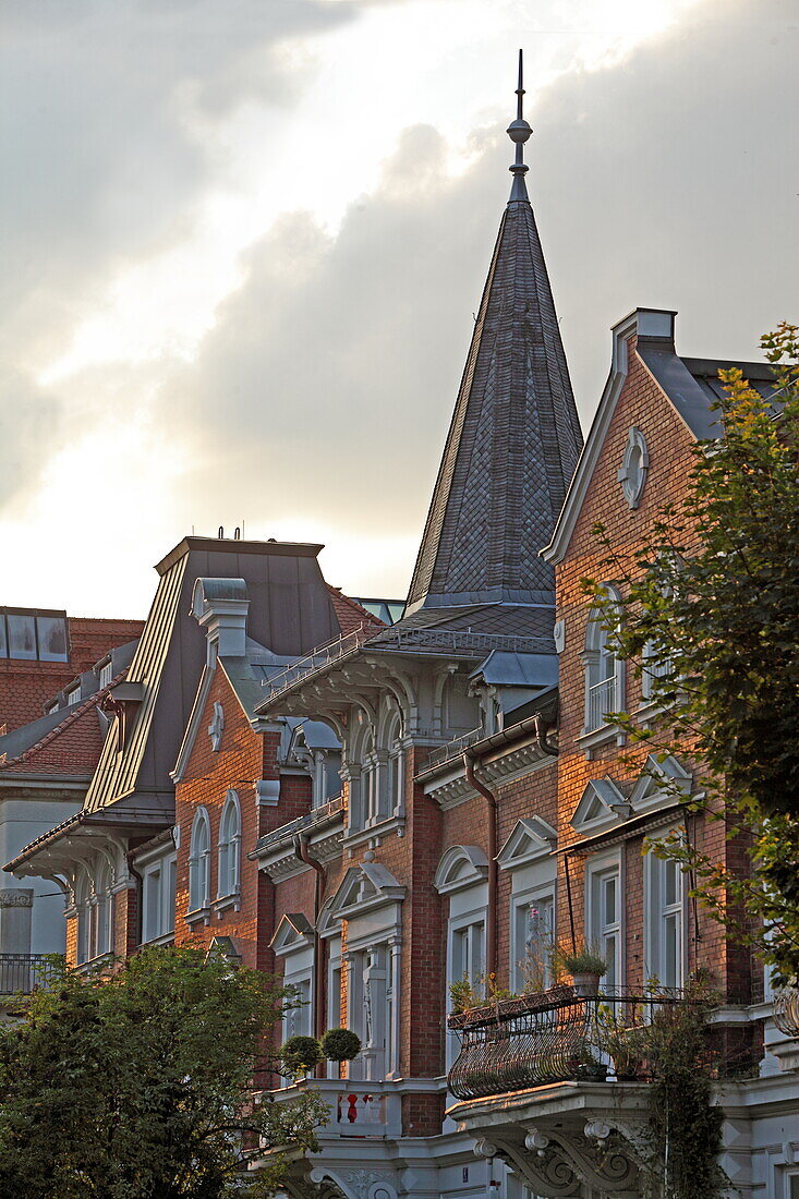 Ensemble in the Kaiserstrasse, Schwabing, Munich, Upper Bavaria, Bavaria, Germany