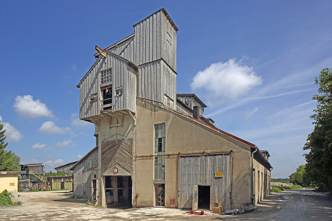 Grinding plant of the Roth gravel pit, Waldperlach, Munich, Upper Bavaria, Bavaria, Germany