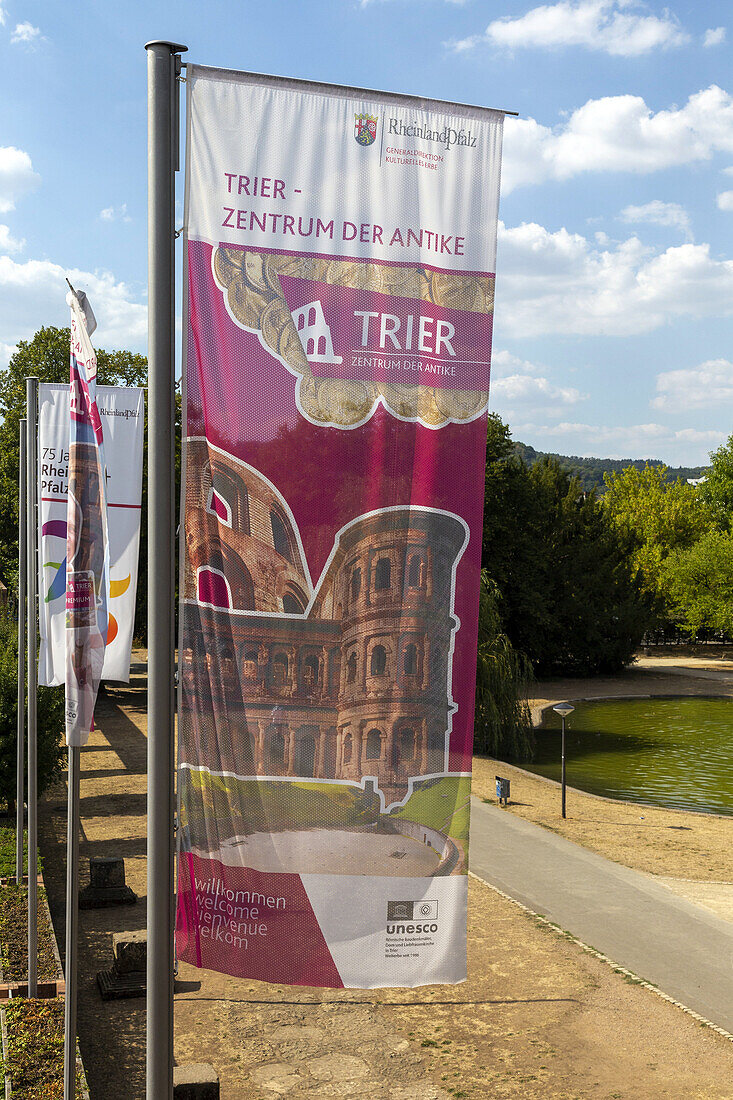 Flag, Banner, Trier Center of Antiquity, Trier