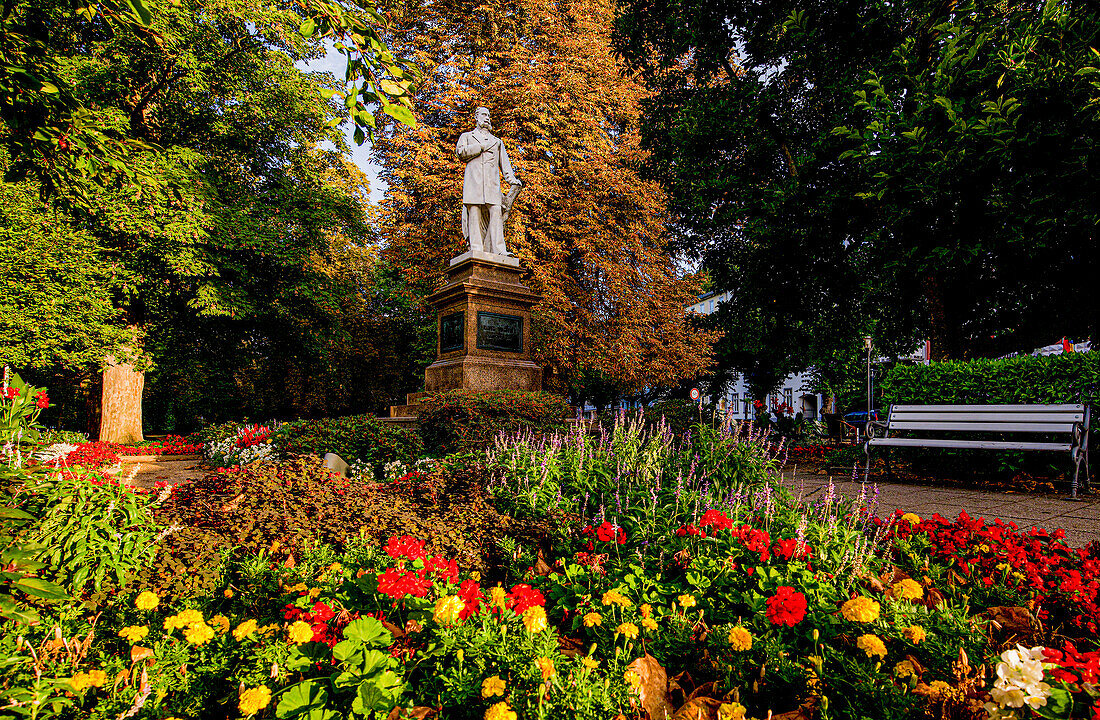 Kaiser-Wilhelm-Denkmal im Kurpark von Bad Ems, Rheinland-Pfalz, Deutschland