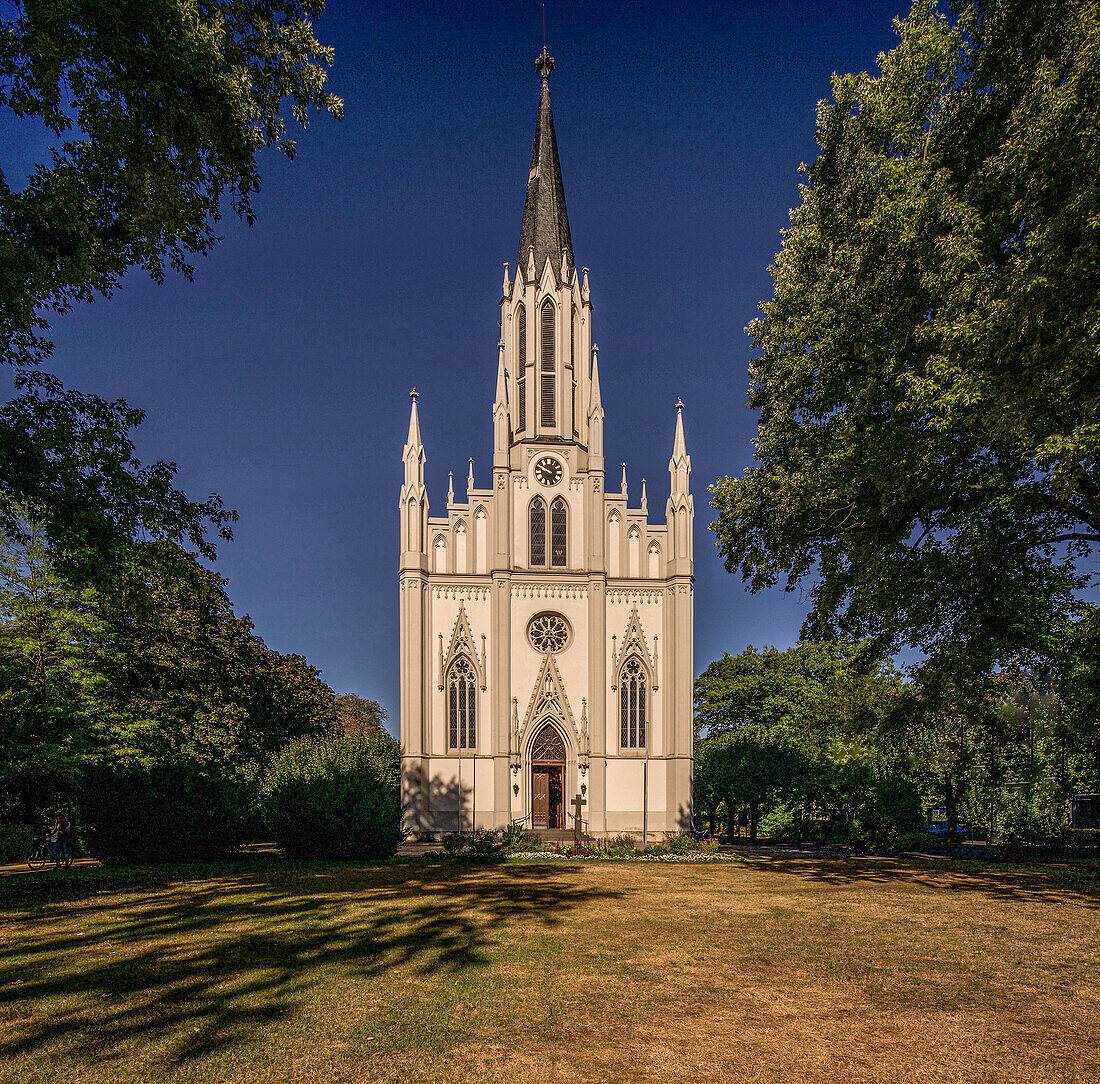 St. Martin's Church in the spa gardens of Bad Ems, Rhineland-Palatinate; Germany