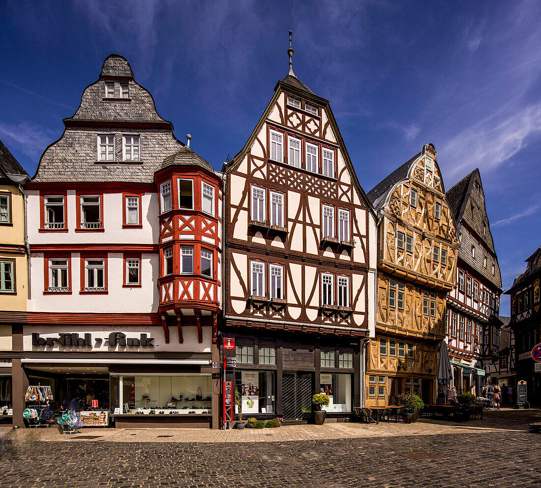 Half-timbered houses in the old town, Limburg an der Lahn, Hesse, Germany
