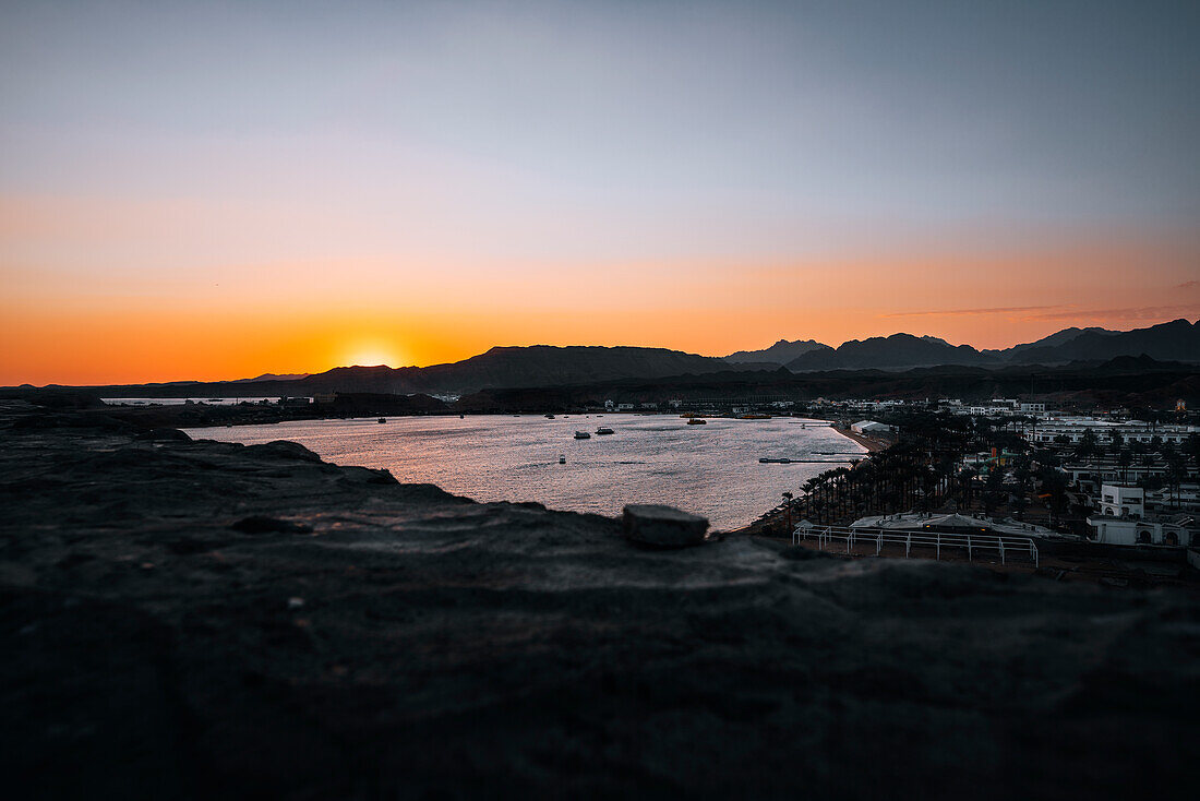 Ägypten, Sinai, Sharm El Sheikh, Rotes Meer bei Sonnenuntergang