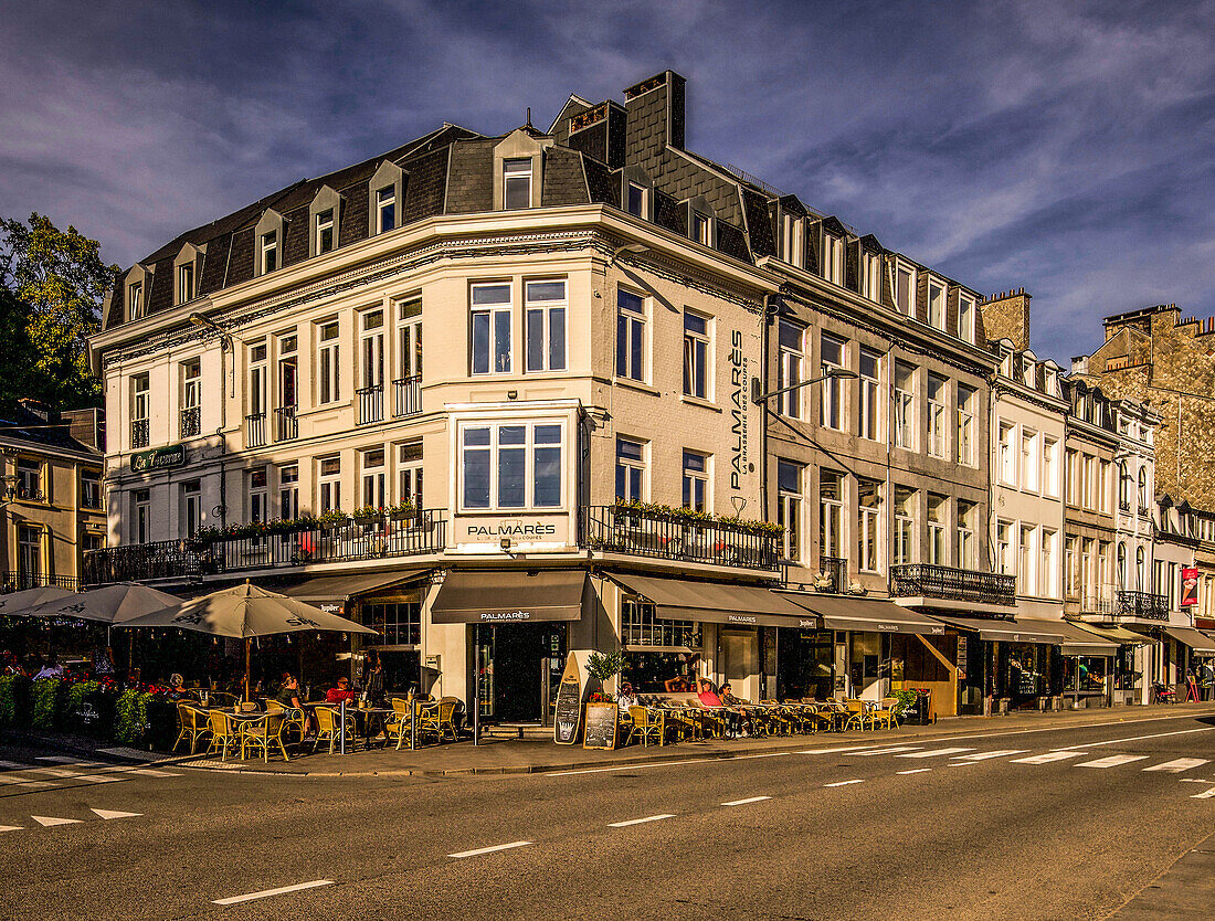 Restaurant on Rue Royale in the spa district of Spa, province of Liège; Belgium