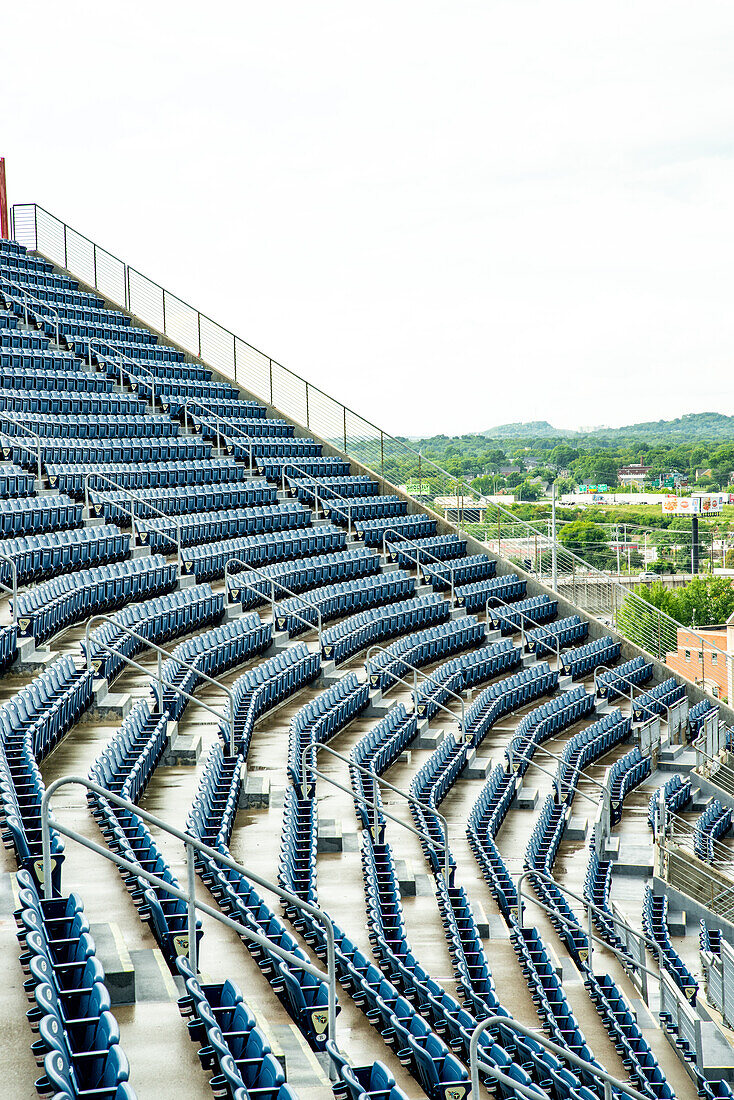Sitzplätze im Nissan-Stadion, Nashville, Tennessee, USA