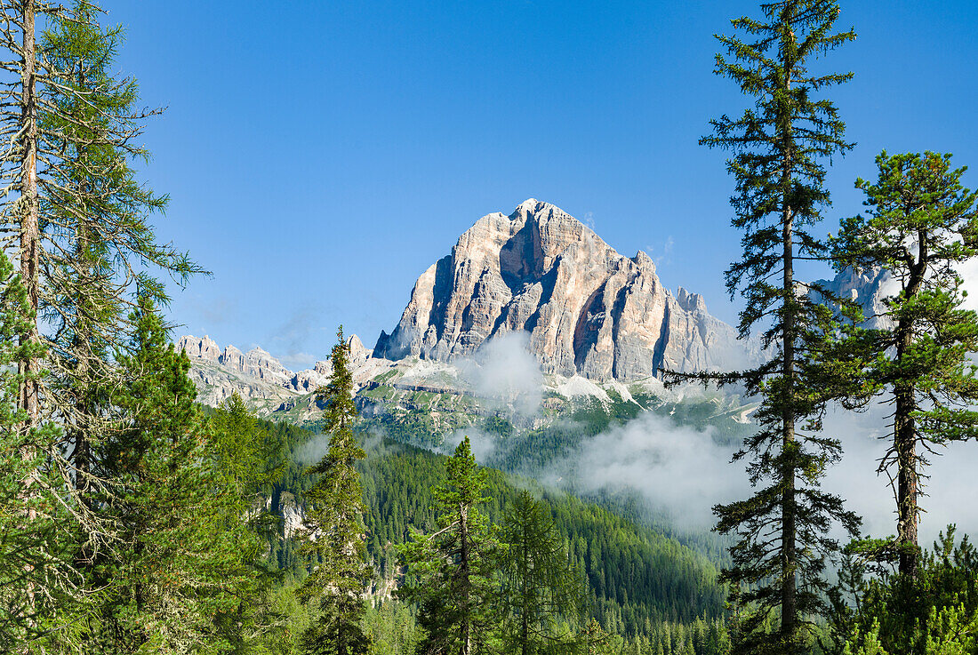Tofana de Rozes, The Tofane are part of the UNESCO World Heritage Site the Dolomites. Italy