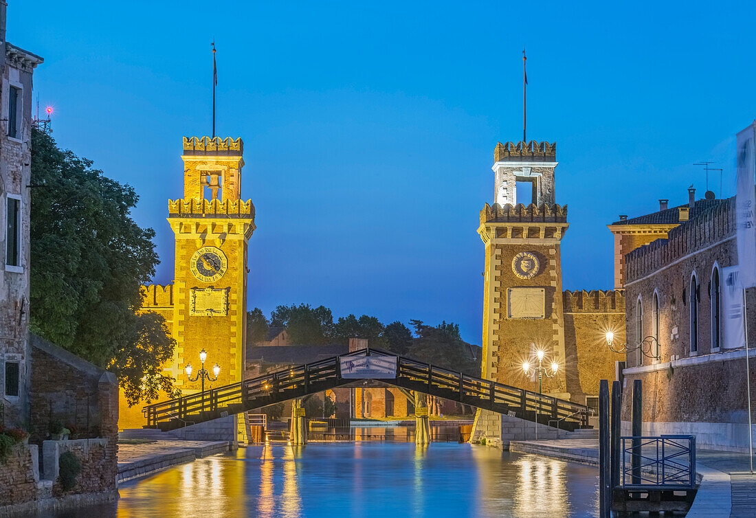 Italien, Venedig. Arsenal, dieser Bereich war eine Werft, die alle Schiffe der venezianischen Marine produzierte.