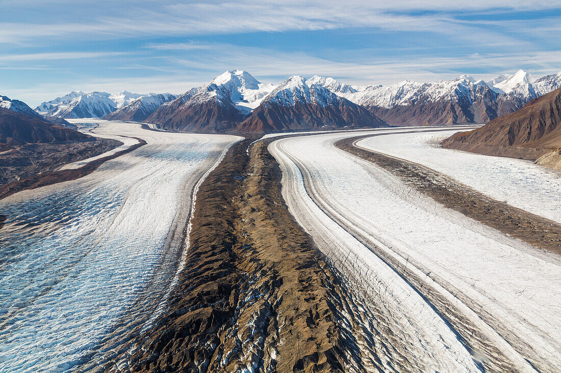 Canada, Yukon Territory, Kluane National Park. St. Elias Mountains and Kaskawulsh Glacier