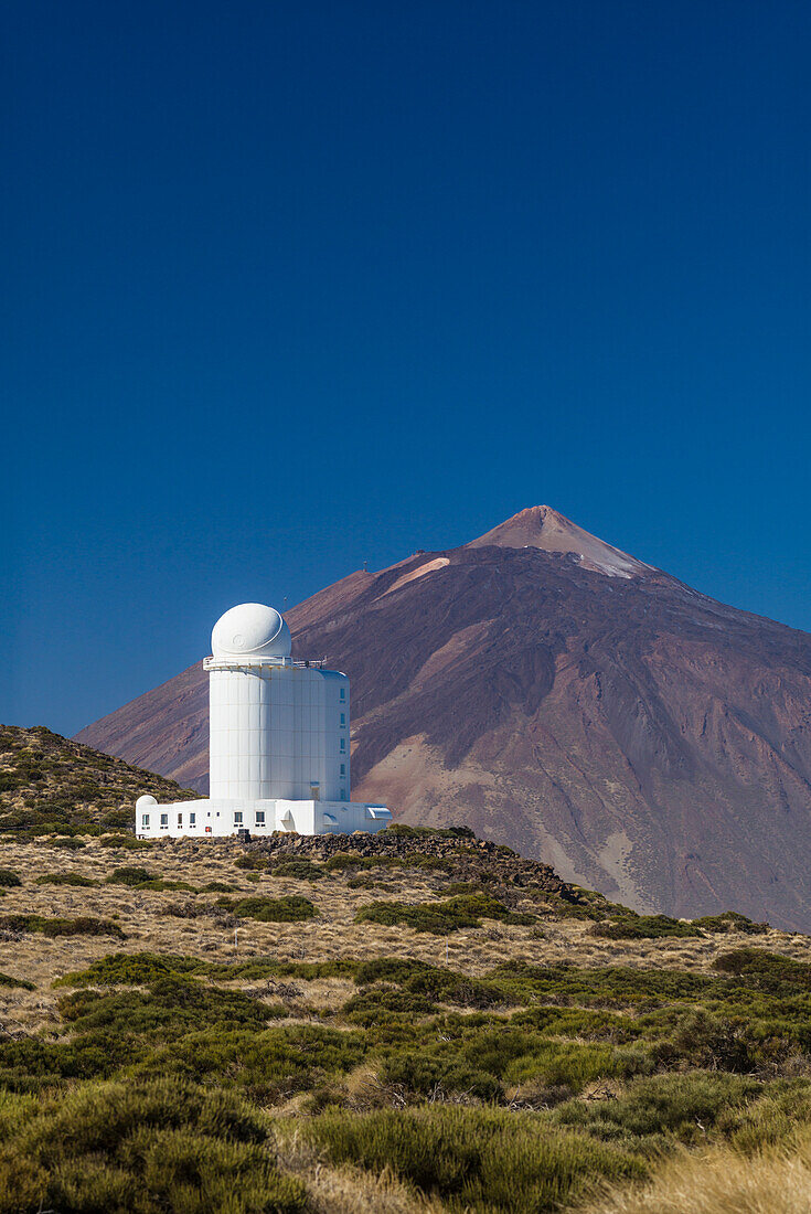 Spanien, Kanarische Inseln, Insel Teneriffa, Berg El Teide, Observatorio del Teide, Sternwarte, Morgen
