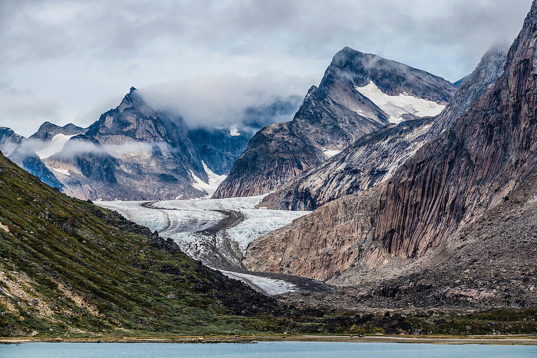 Landscape in Prins Christian Sund, Kujalleq Municipality, Nanortalik, Greenland