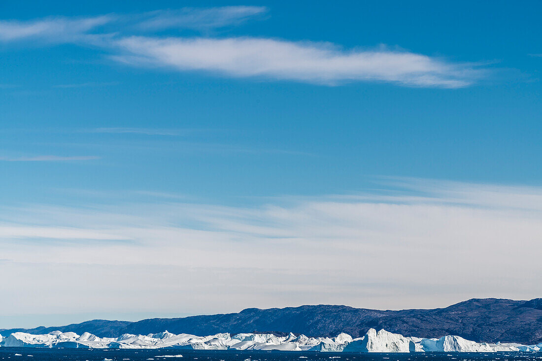 Eisberge in der Diskobucht, Baffin Bay, Ilulissat, Grönland