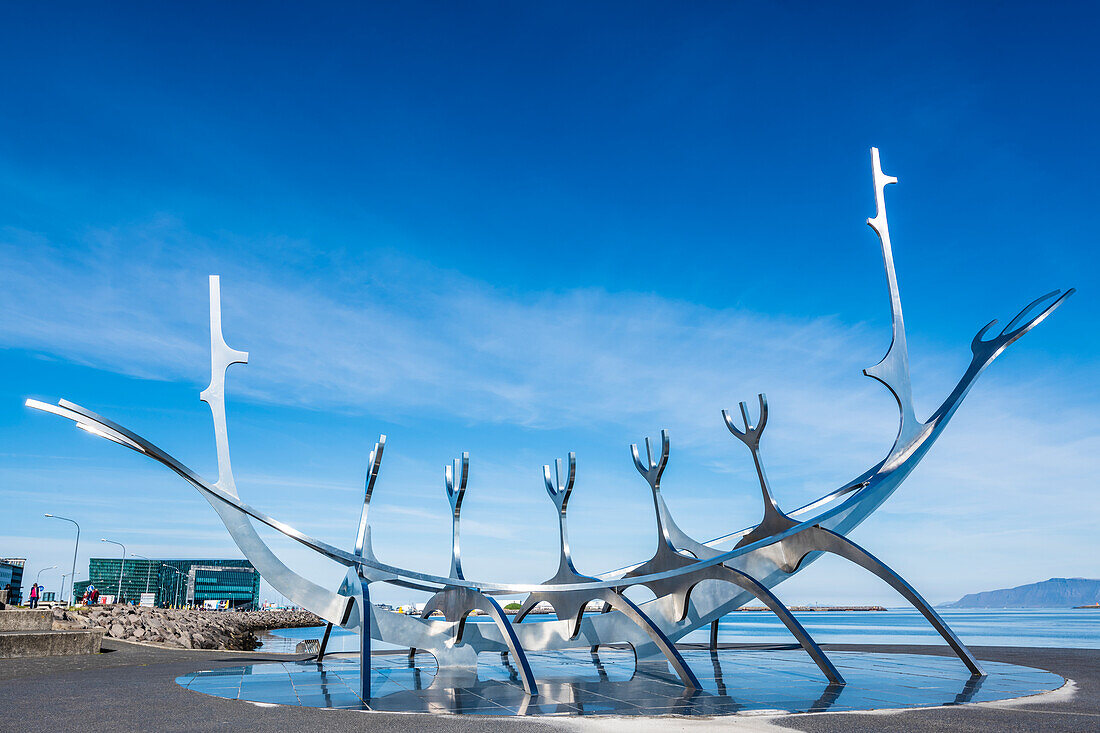 Stainless Steel Sculpture, Sun Ride, Solfar Monument, Reykjavik, Iceland
