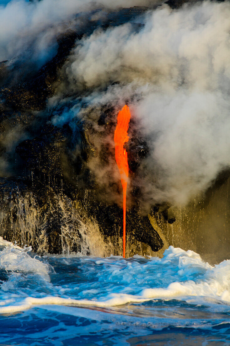 Lava-Bootstour, Vulkan Kilauea, HVNP. Insel Hawaii, Hawaii