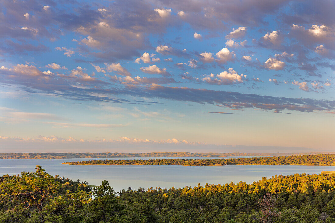 Fort Peck Reservoir from The Pines near Fort Peck. Montana, USA