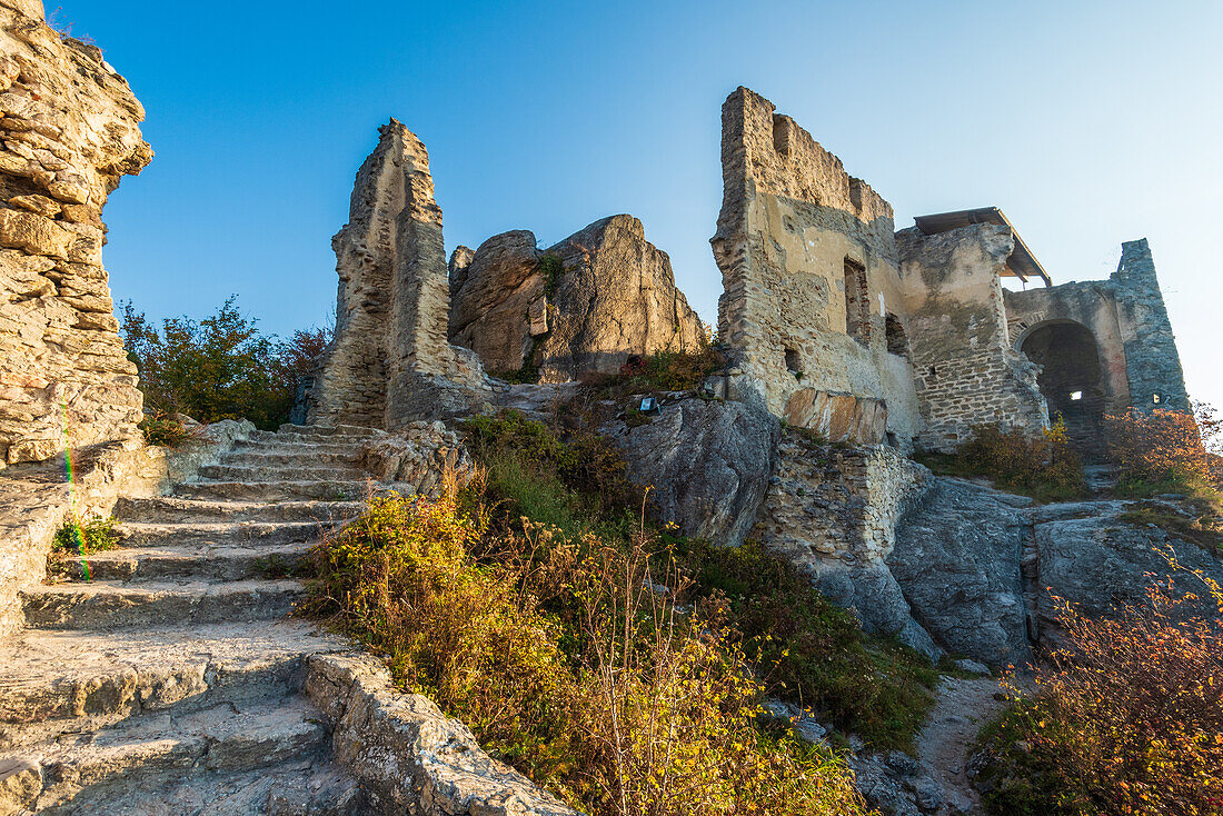 Burgruine Dürnstein in der Wachau, Niederösterreich, Österreich