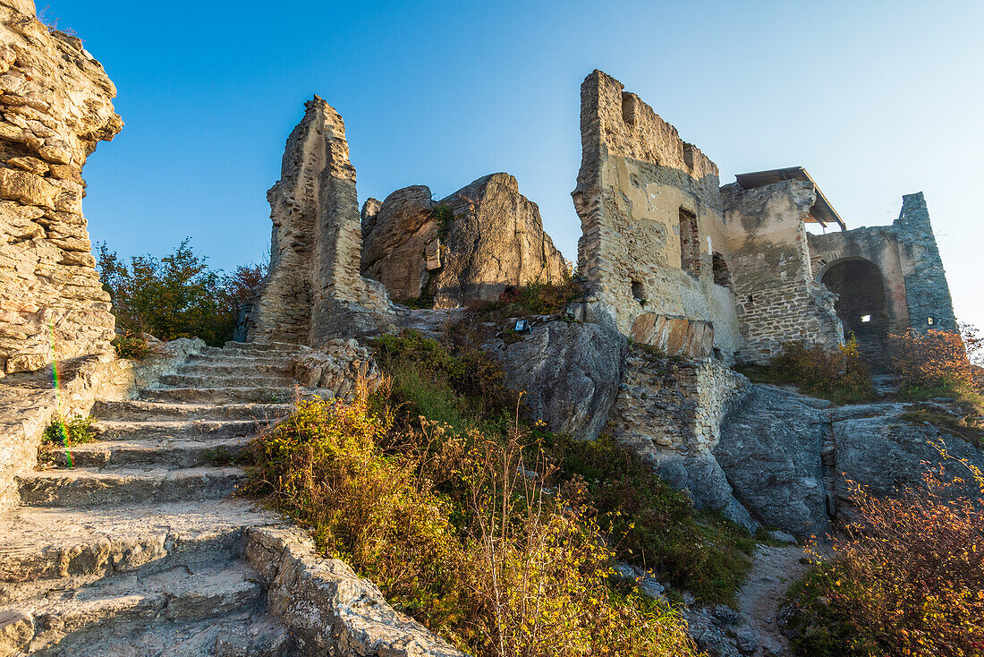 Castle ruins Dürnstein in Wachau, Lower Austria, Austria