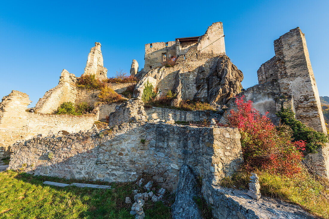 Castle ruins Dürnstein in Wachau, Lower Austria, Austria