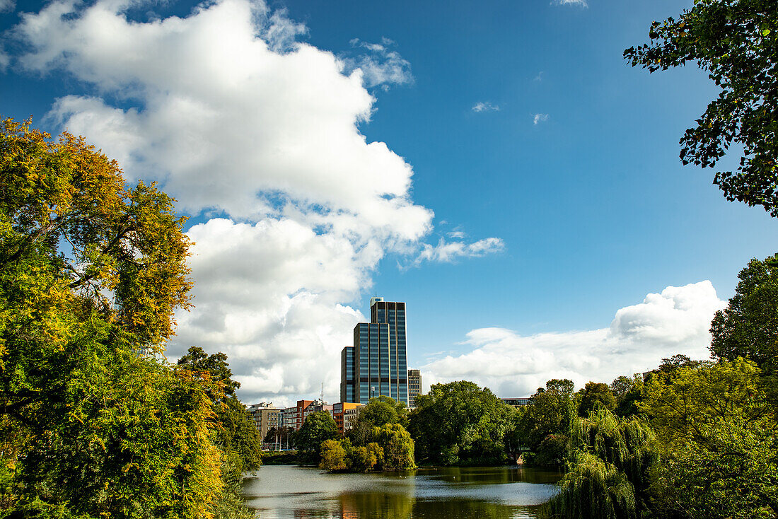 Buildings reflected in the Kaiserteich