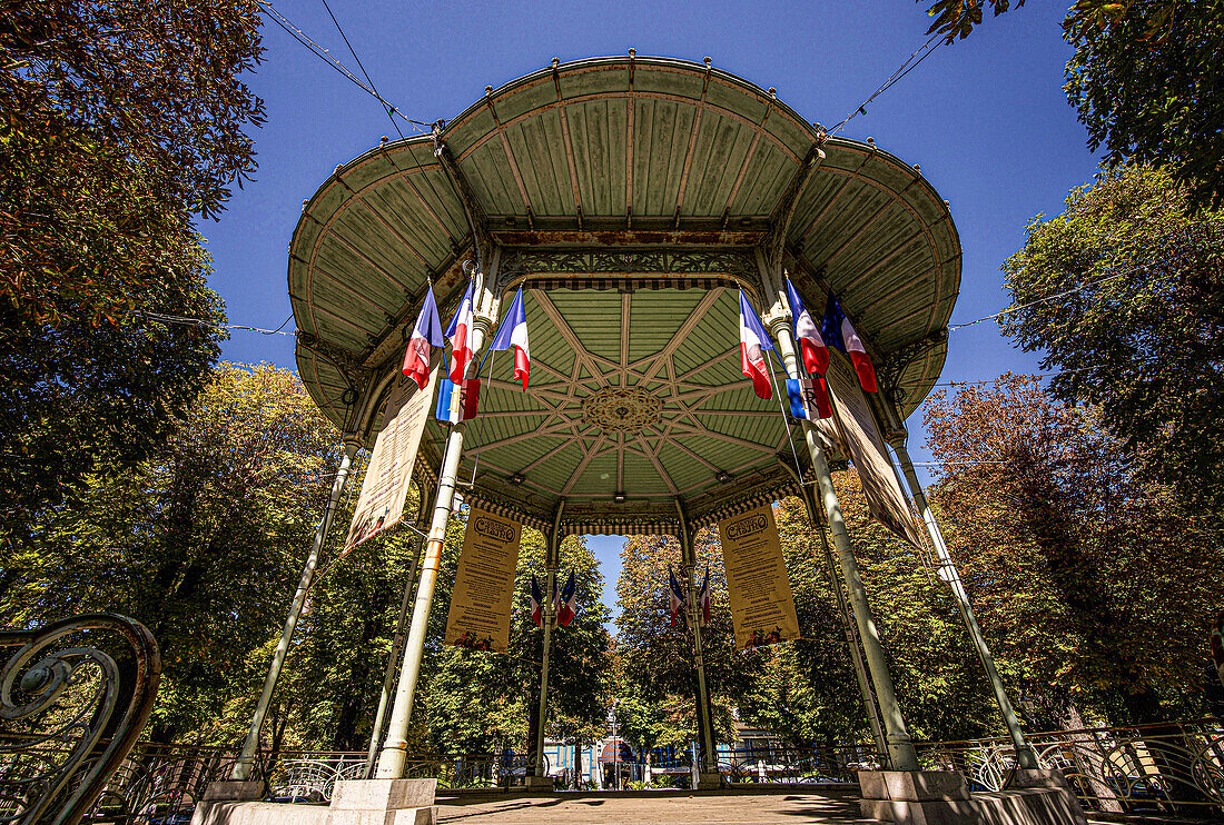 Konzertpavillon im Kurviertel, Vichy, Auvergne-Rhône-Alpes, Frankreich