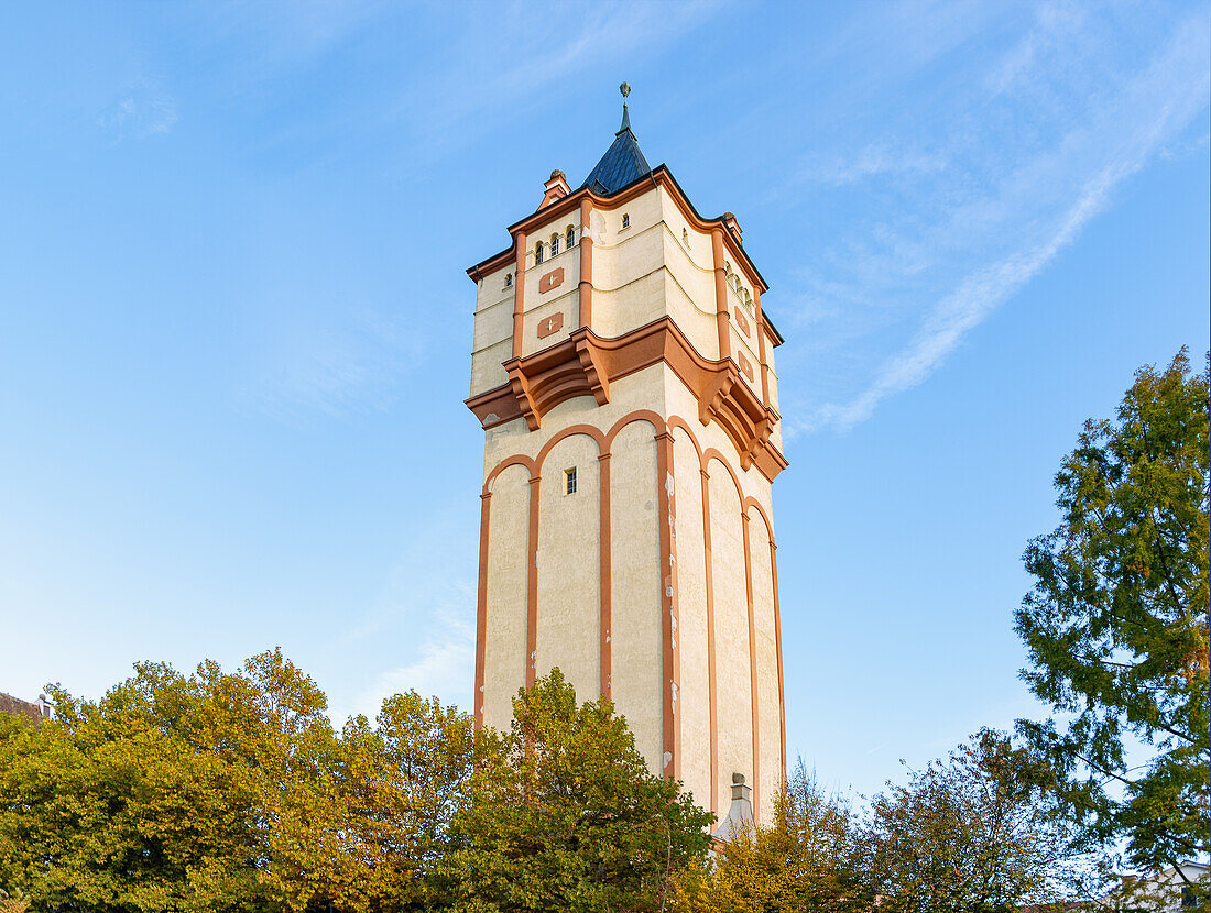 historic water tower in Straubing in Lower Bavaria in Germany
