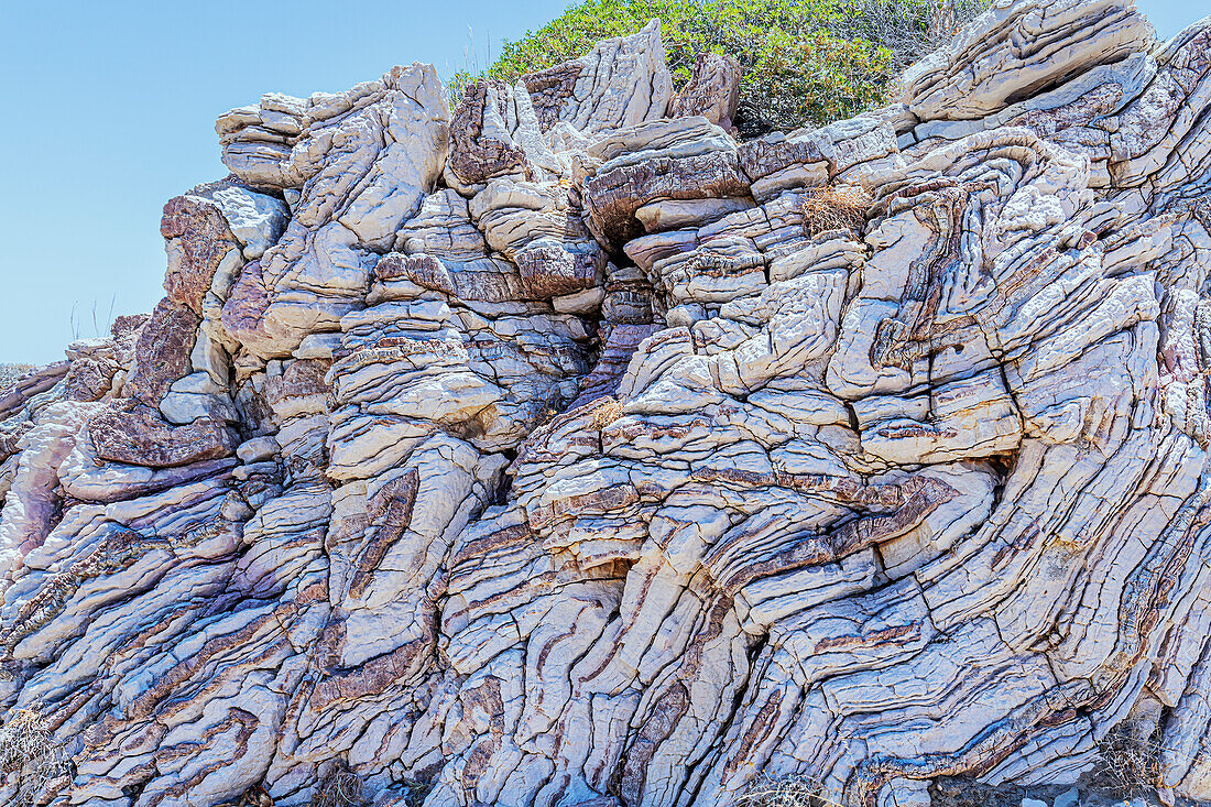 Apoplystra rock formations, Agios Pavlos, Southern Crete, Crete, Greek Islands, Greece