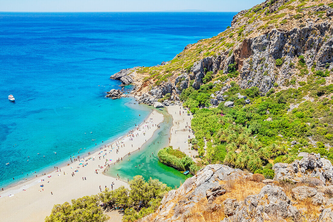 \nPreveli Beach, Rethymno, Crete, Greek Islands, Greece