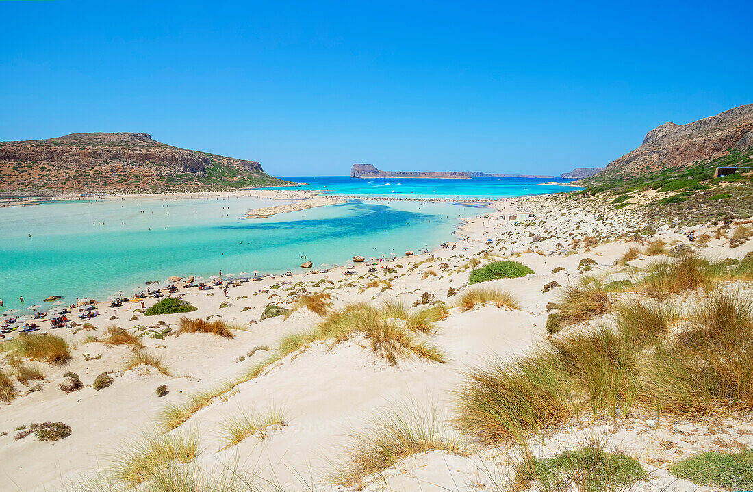 Balos Bucht, Halbinsel Gramvousa, Chania, Kreta, Griechenland