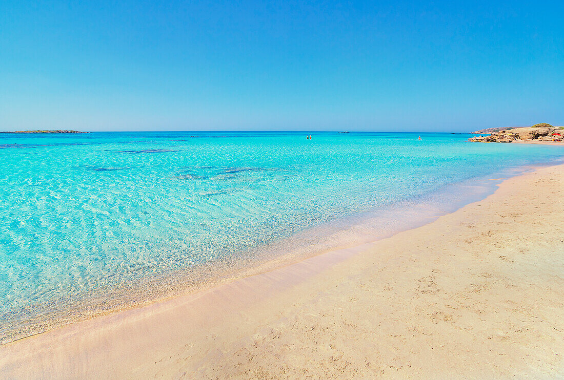 Strand von Elafonisi, Chania, Kreta, griechische Inseln, Griechenland