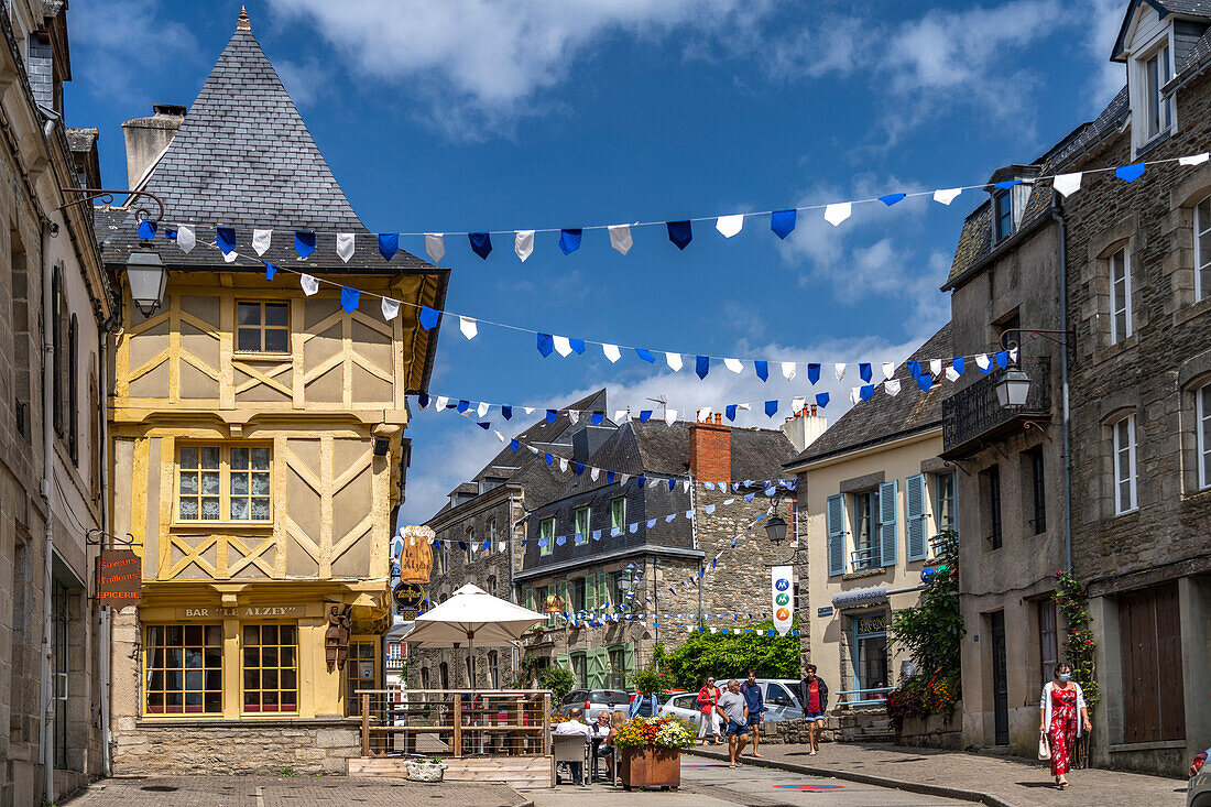 Altstadt von Josselin, Bretagne, Frankreich  