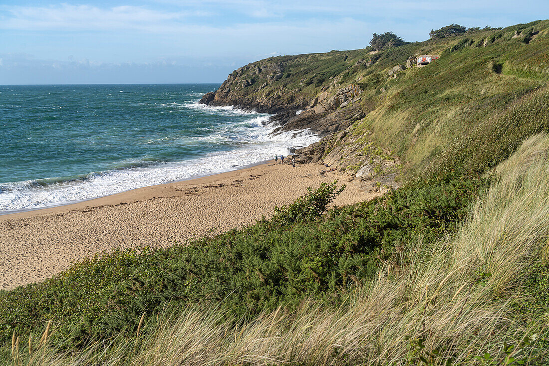 Chevrets beach in Saint-Coulomb, Brittany, France