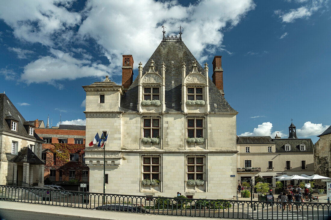 The former town hall Hotel Morin, Musee de l'Hôtel de Ville in Amboise, France