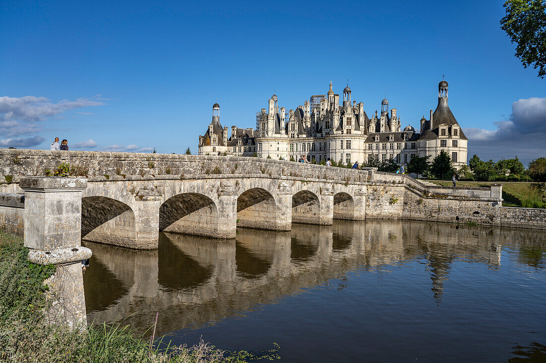 Schloss Chambord im Loiretal, Chambord, Frankreich  