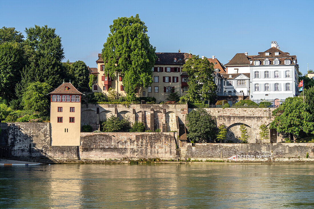 Old town and Rhine river in Basel, Switzerland, Europe