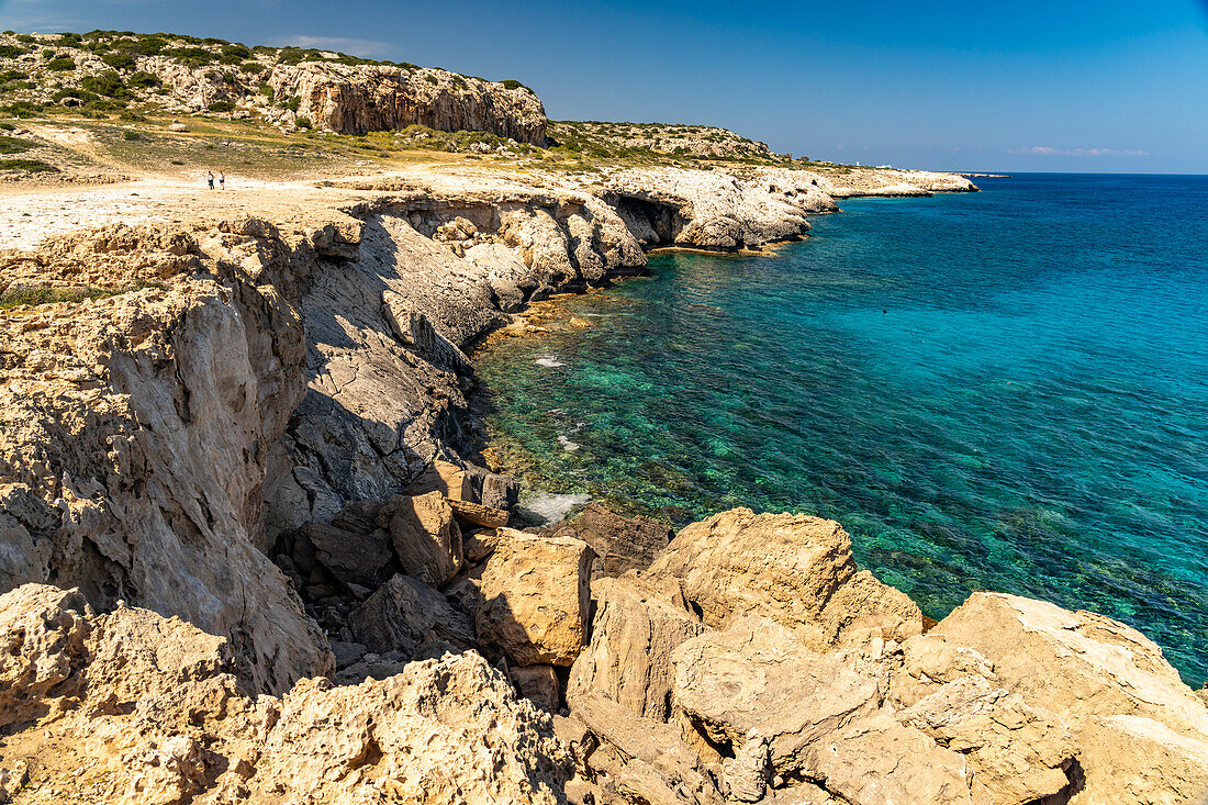 Küste der Halbinsel Kap Greco, Agia Napa, Zypern, Europa  