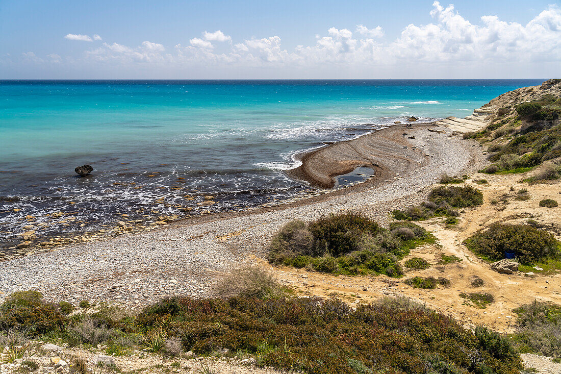Der Strand von Pissouri, Zypern, Europa 