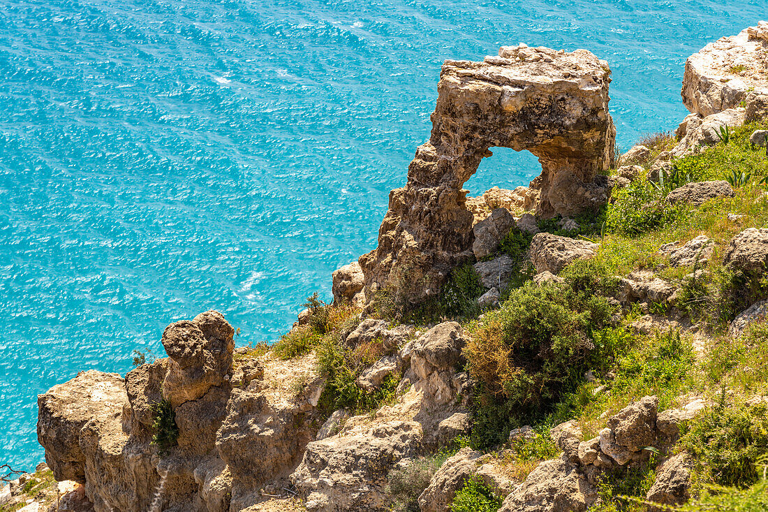 The cliffs of Cape Aspro near Pissouri, Cyprus, Europe