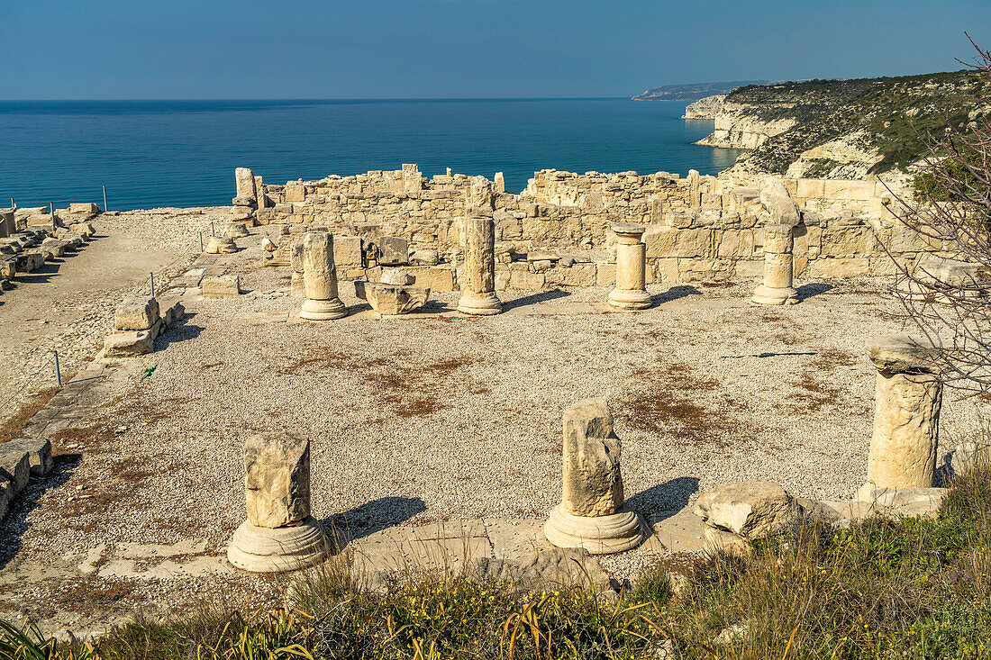 Ruins of the ancient Greco-Roman city of Kourion, Episkopi, Cyprus, Europe