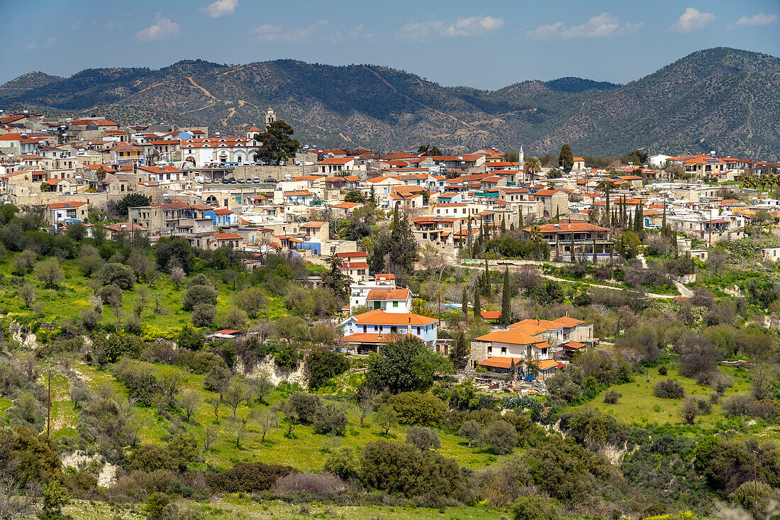 Pano Lefkara cityscape, Cyprus, Europe