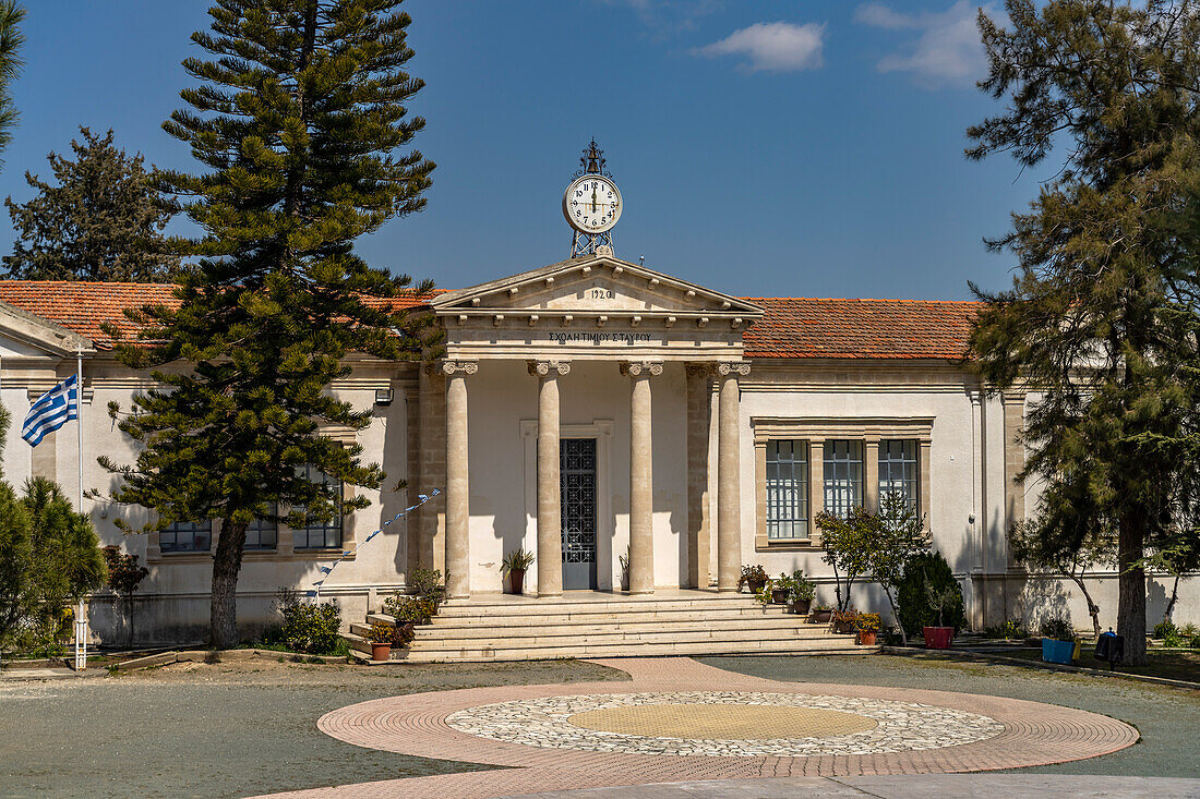 Pano Lefkara town hall, Cyprus, Europe