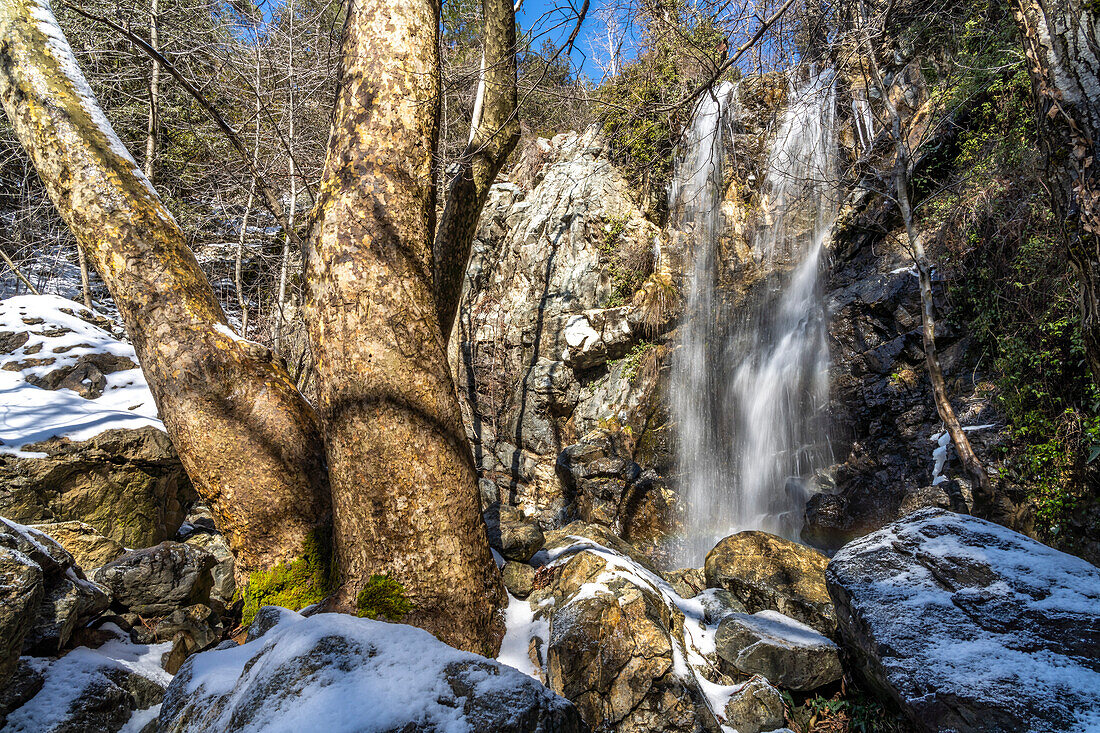 Kaledonia Waterfall in Troodos Mountains, Cyprus, Europe