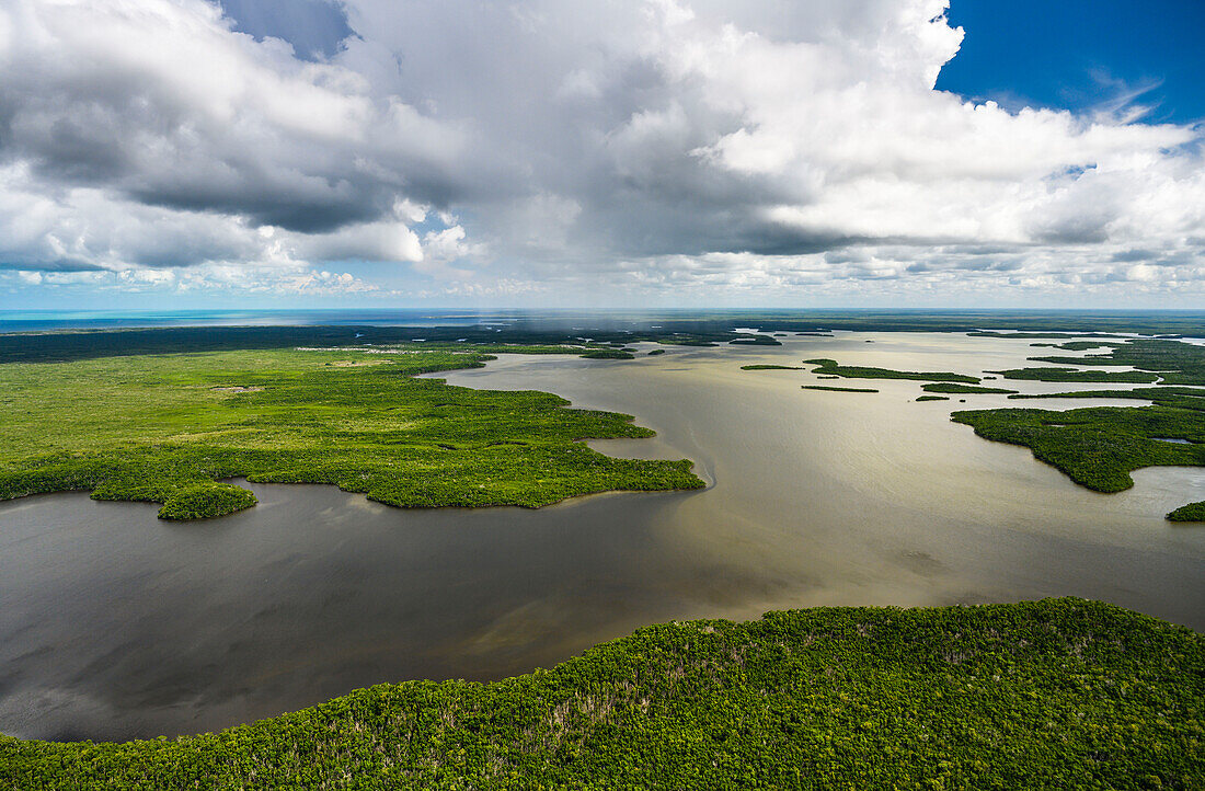 Luftaufnahme des Everglades National Park in Florida, USA