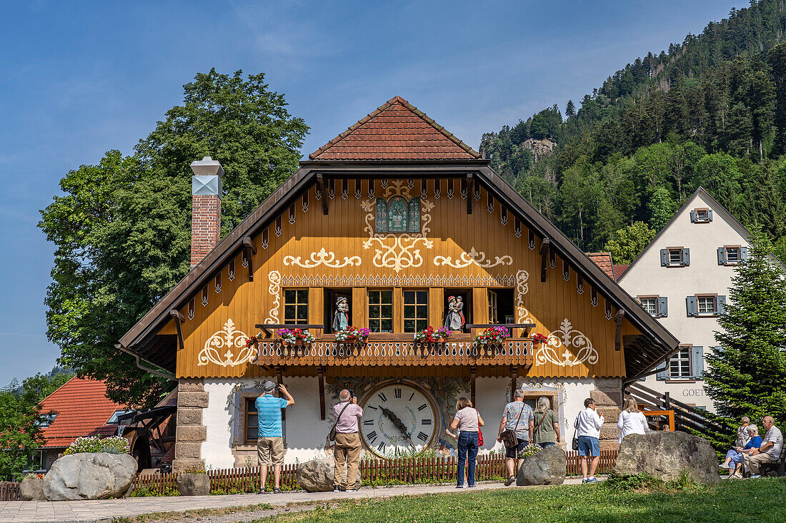 Traditional Black Forest house of the Hofgut Sternen near Breitnau, Black Forest, Baden-Württemberg, Germany