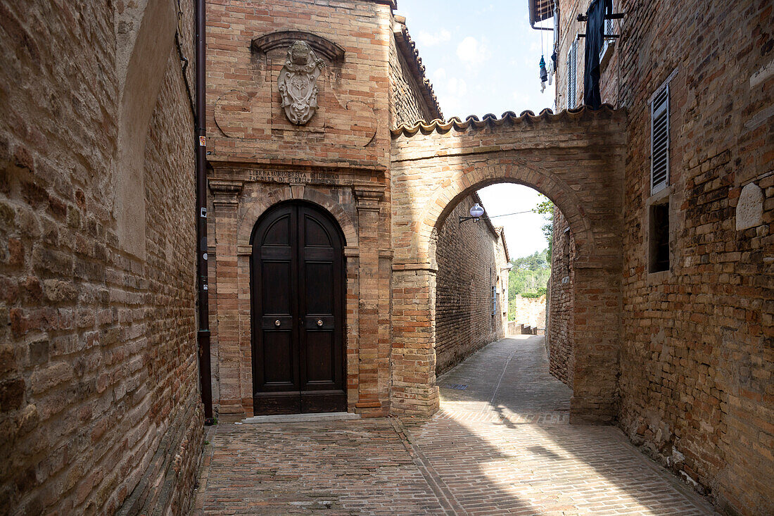 Historisches Zentrum von Urbino. Urbino, Marken, Italien
