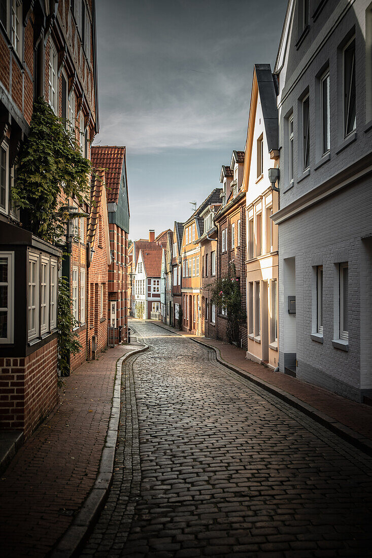 Small historic street in the old town of Stade