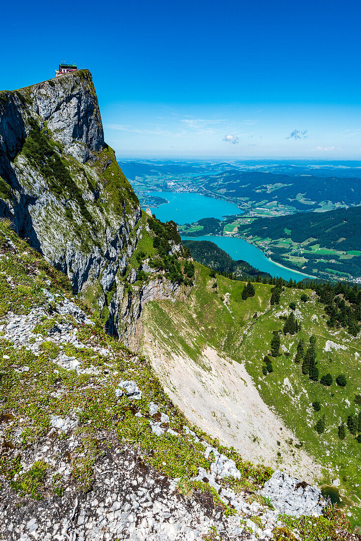 Hotel Schafbergspitze on the Schafberg overlooking Lake Mondsee, Salzkammergut, Austria