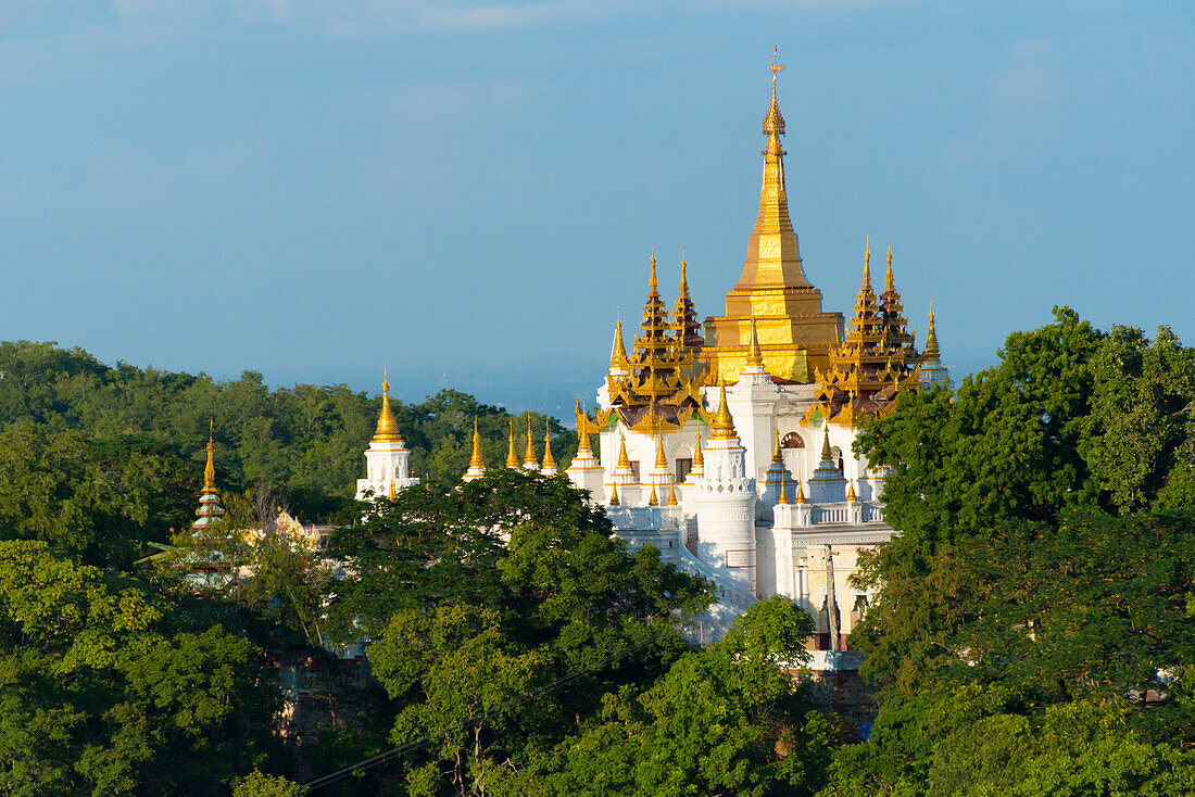 Pagoda on Sagaing Hill, Mandalay, Myanmar